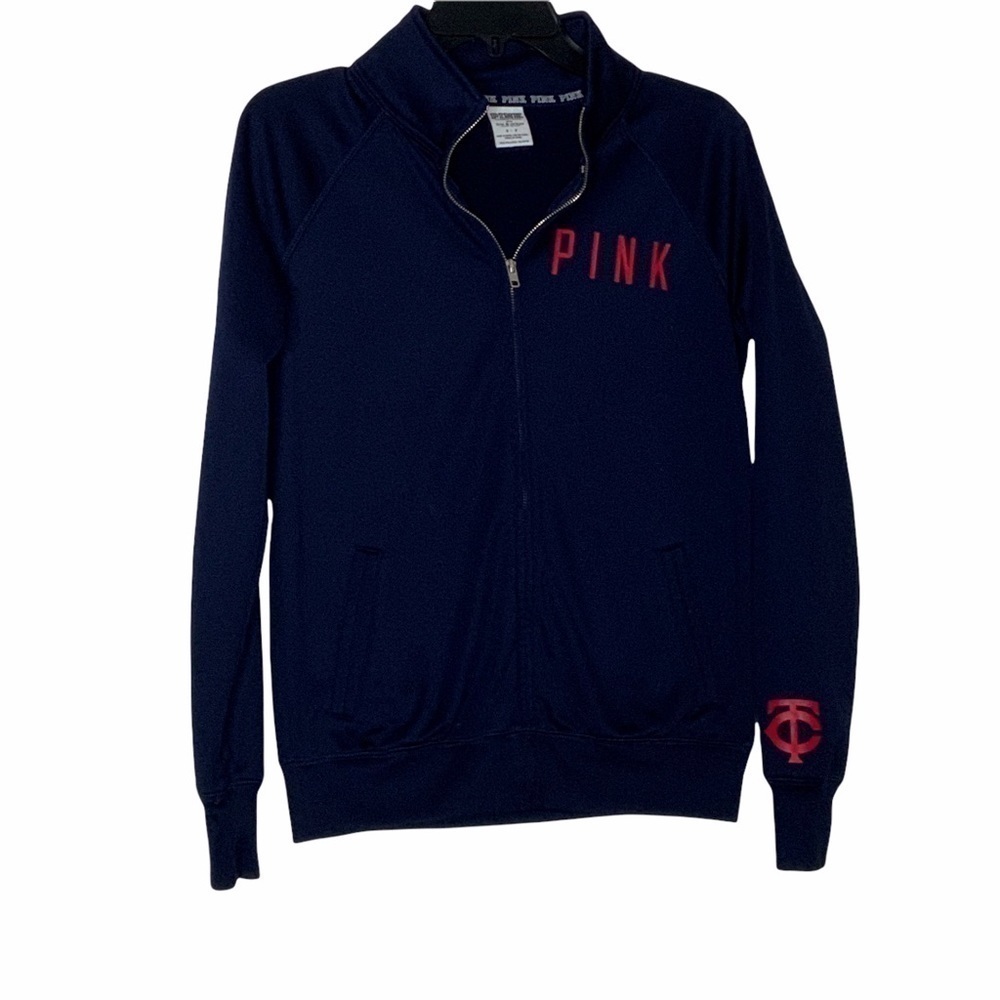 VICTORIA’S SECRET-PINK navy blue team sweatshirt